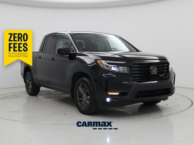 Black 2022 Honda Ridgeline Sport AWD Pickup Truck All-Wheel Drive Automatic
