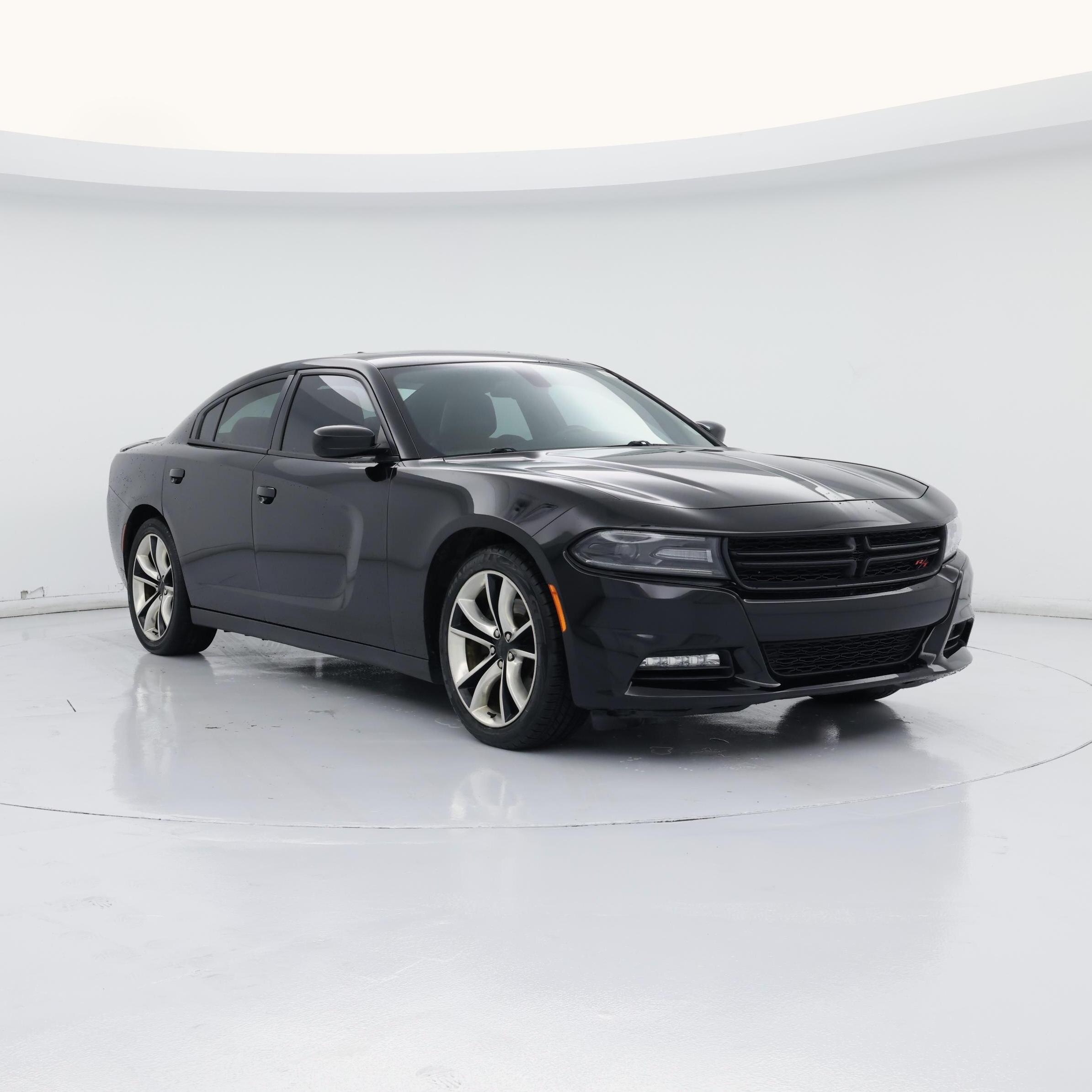 Black 2015 Dodge Charger Sedan Rear-Wheel Drive Automatic