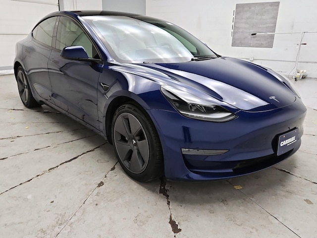 Blue 2023 Tesla Model 3 Long Range AWD Sedan All-Wheel Drive Automatic