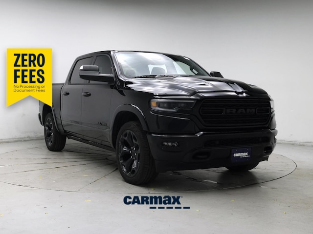 Black 2022 RAM 1500 Limited Crew Cab 4WD Pickup Truck Four-Wheel Drive Automatic
