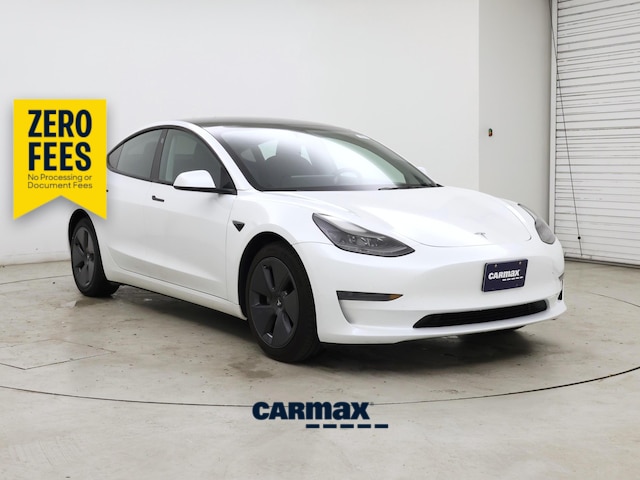 White 2023 Tesla Model 3 Sedan Rear-Wheel Drive Automatic