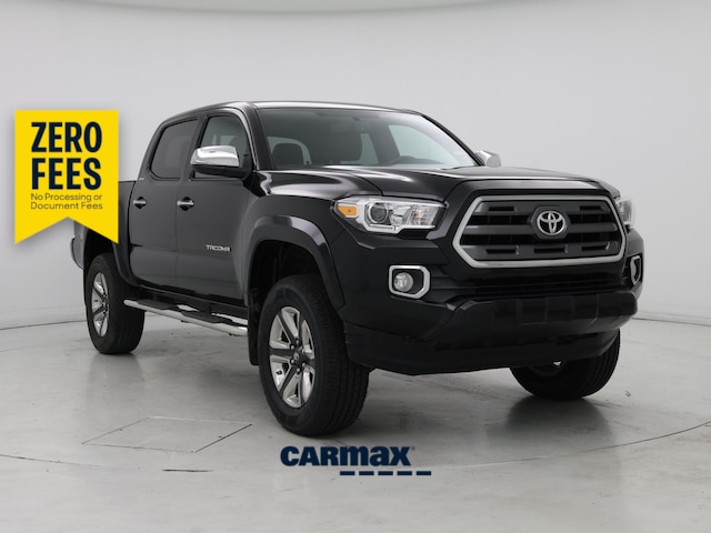 Black 2016 Toyota Tacoma Double Cab V6 Limited 4WD Pickup Truck Four-Wheel Drive Automatic