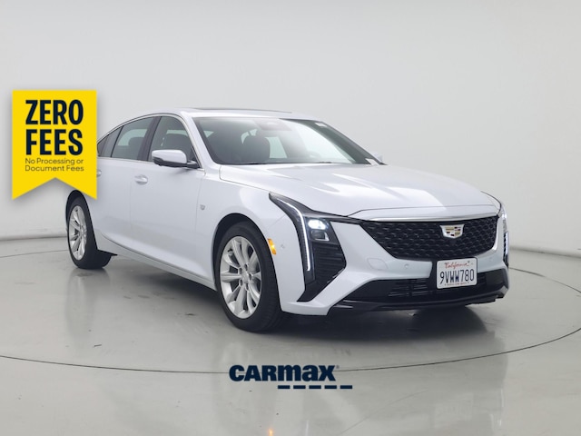 White 2026 Cadillac CT5 Premium Luxury RWD Sedan Rear-Wheel Drive Automatic
