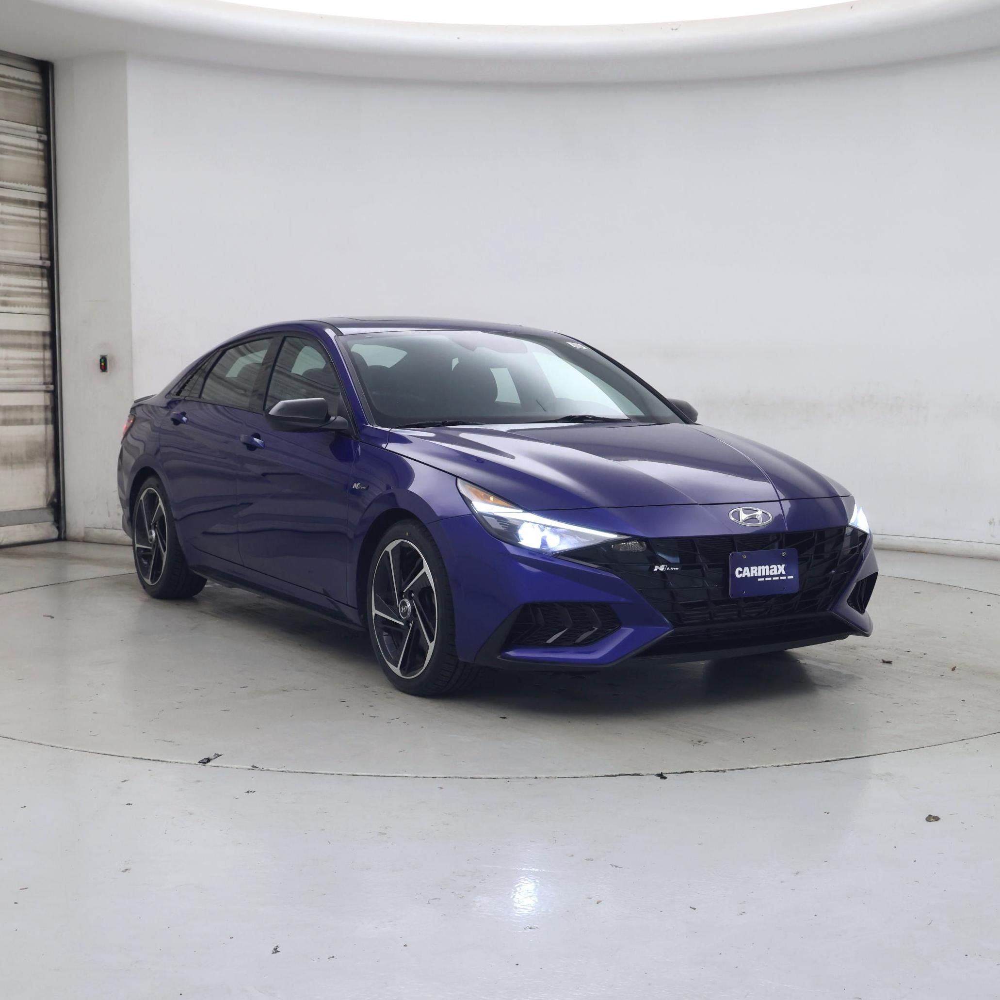 Blue 2021 Hyundai Elantra Sedan Front-Wheel Drive Manual