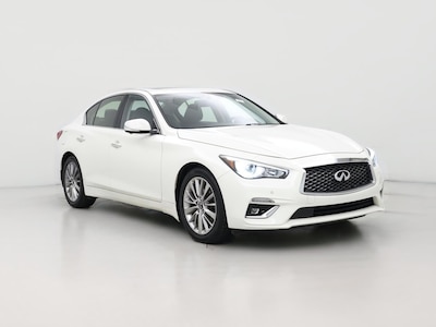 White 2021 Infiniti Q50 Luxe