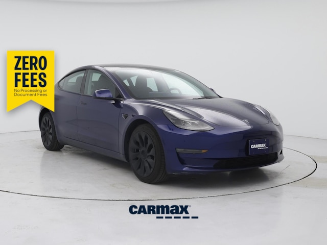 Blue 2023 Tesla Model 3 Sedan All-Wheel Drive Automatic