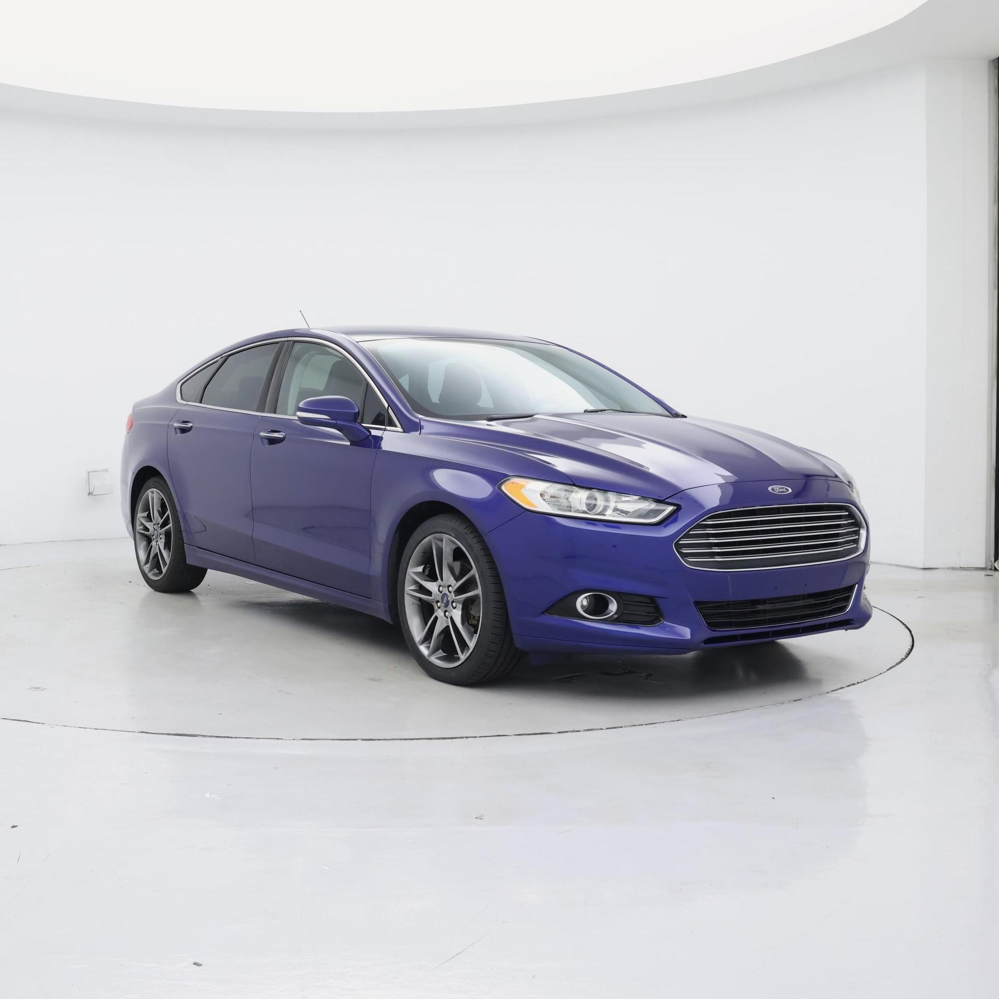 Blue 2016 Ford Fusion Sedan Front-Wheel Drive Automatic