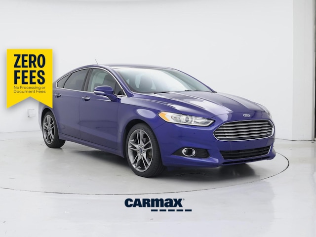 Blue 2016 Ford Fusion Sedan Front-Wheel Drive Automatic