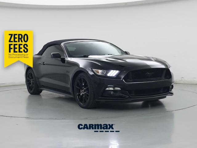 Black 2017 Ford Mustang Convertible Rear-Wheel Drive Automatic