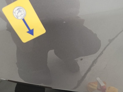 Rear Panel Passenger Side Cosmetic Imperfection