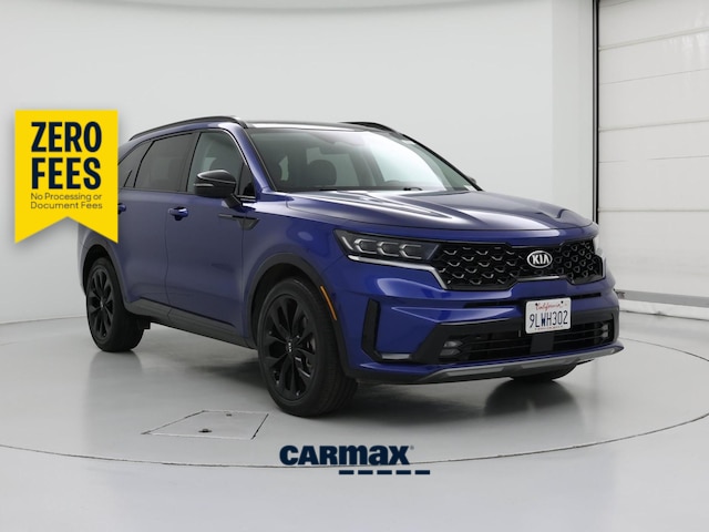 Blue 2021 Kia Sorento SX FWD SUV / Crossover Front-Wheel Drive Automatic