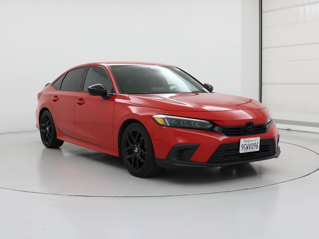 Red 2022 Honda Civic Sport FWD Sedan Front-Wheel Drive Automatic