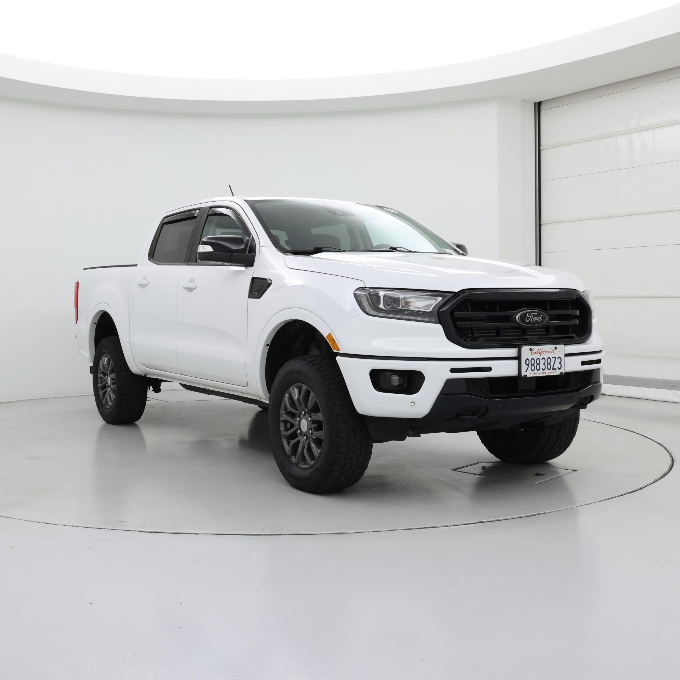 White 2023 Ford Ranger Pickup Truck Four-Wheel Drive Automatic