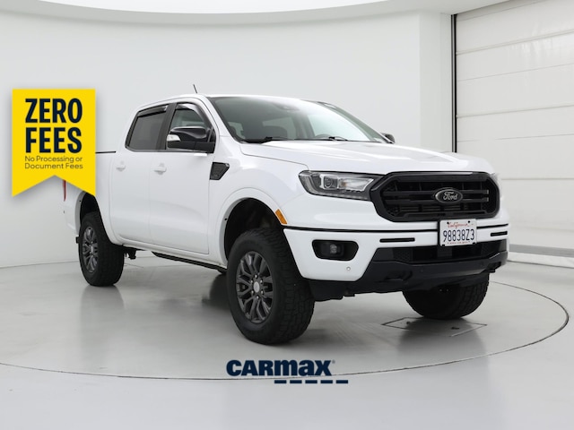White 2023 Ford Ranger Pickup Truck Four-Wheel Drive Automatic