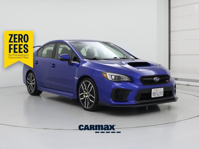 Blue 2021 Subaru WRX STI Sedan All-Wheel Drive Manual
