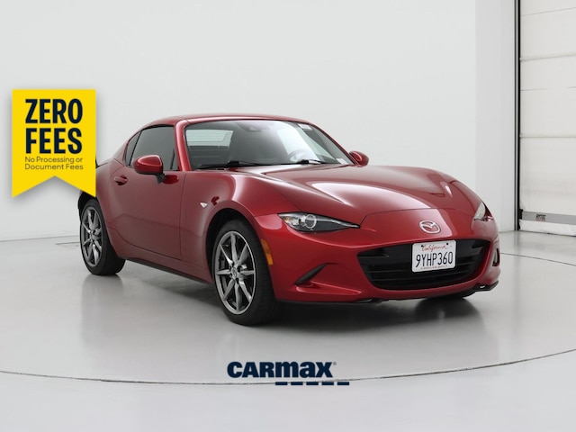 Red 2021 Mazda MX-5 Miata Convertible Rear-Wheel Drive Automatic