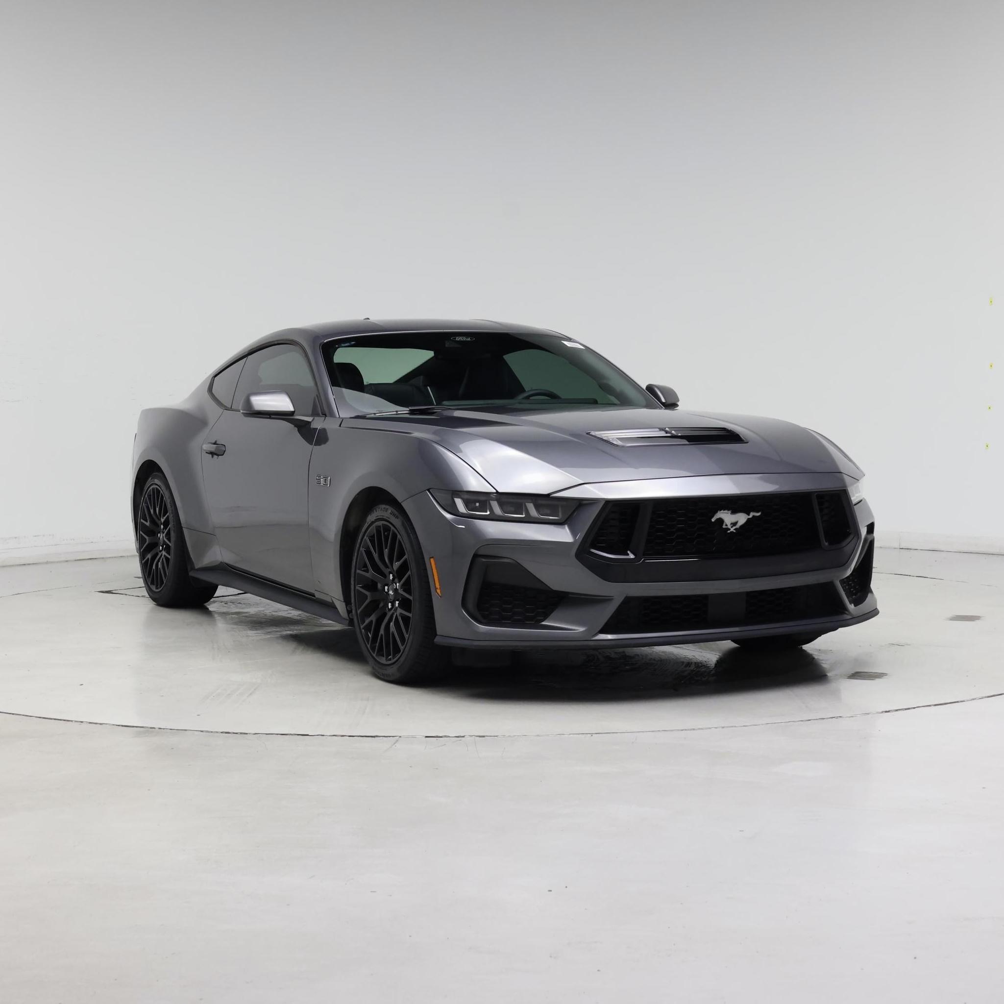Gray 2024 Ford Mustang Coupe Rear-Wheel Drive Automatic