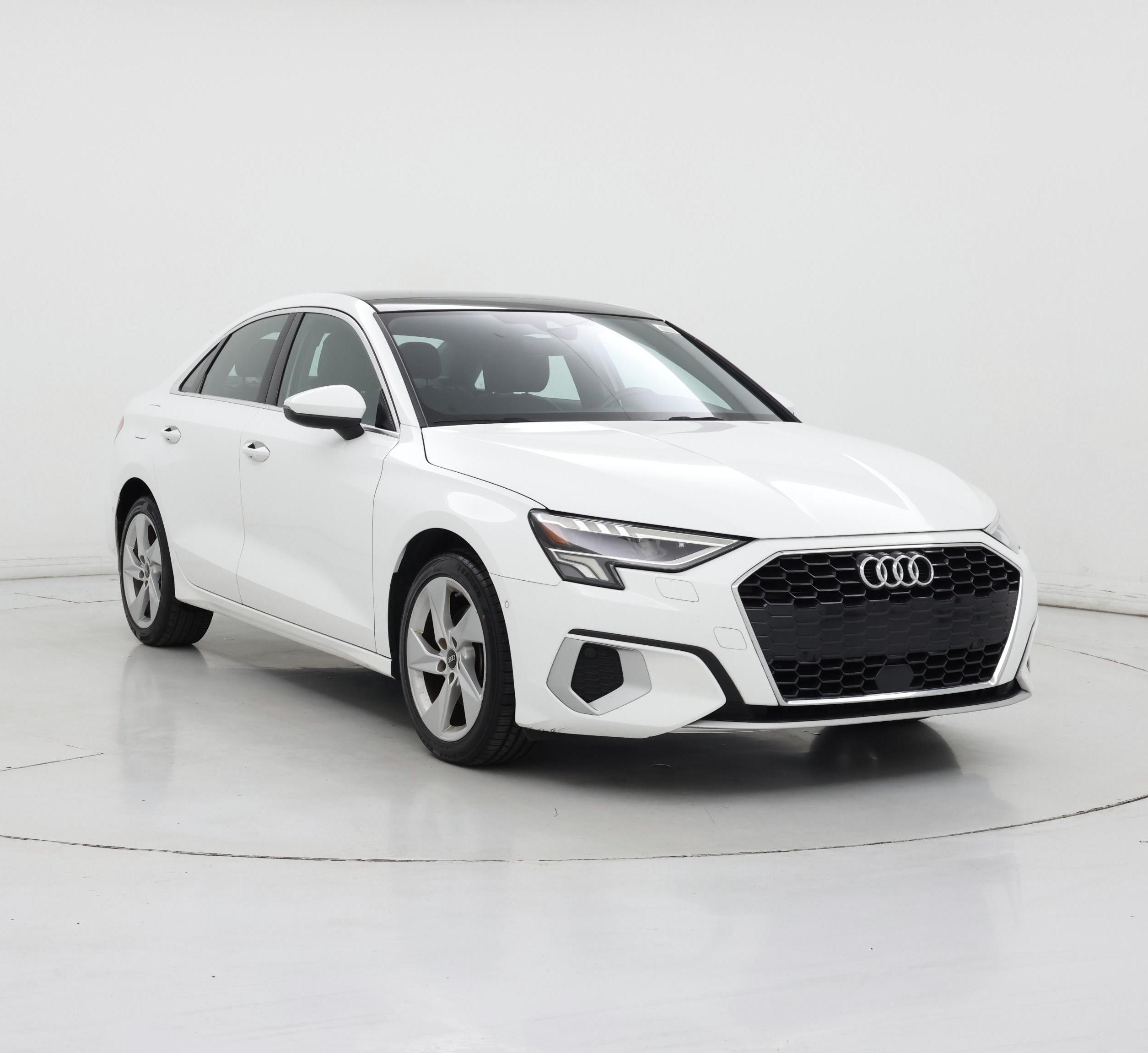 White 2023 Audi A3 Sedan Front-Wheel Drive Automatic