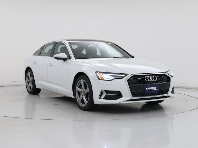 White 2024 Audi A6 quattro Premium Plus 45 TFSI Sedan All-Wheel Drive Automatic