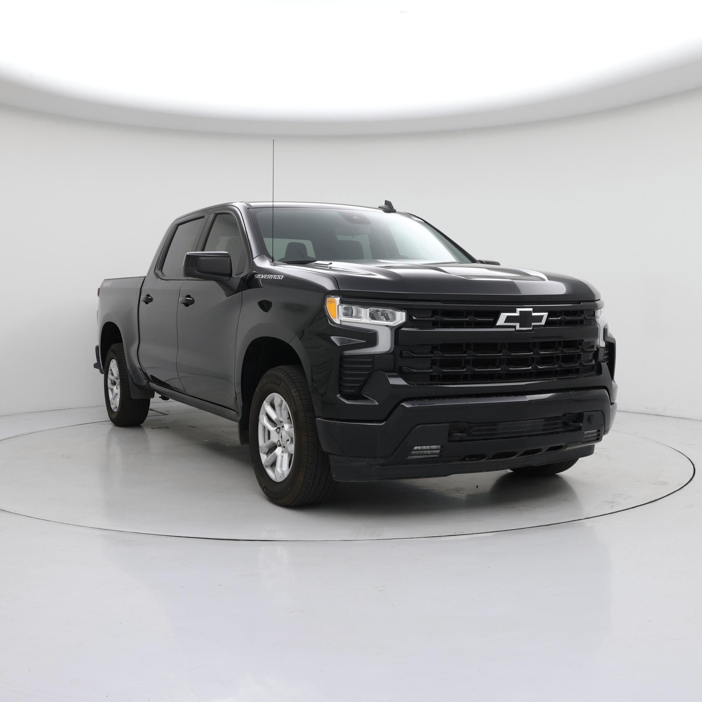 Black 2024 Chevrolet Silverado 1500 RST Crew Cab 4WD Pickup Truck Four-Wheel Drive Automatic
