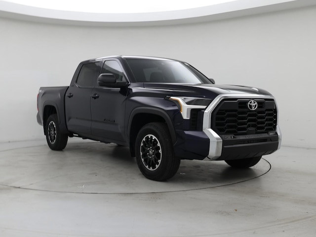 Blue 2025 Toyota Tundra SR5 CrewMax Cab 4WD Pickup Truck Four-Wheel Drive Automatic