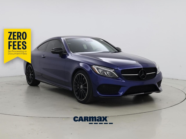 Blue 2018 Mercedes-Benz C-Class Coupe All-Wheel Drive Automatic