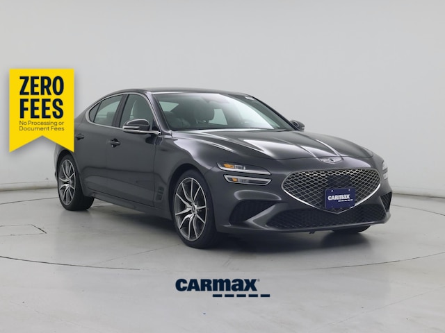 Silver 2022 Genesis G70 3.3T RWD Sedan Rear-Wheel Drive Automatic
