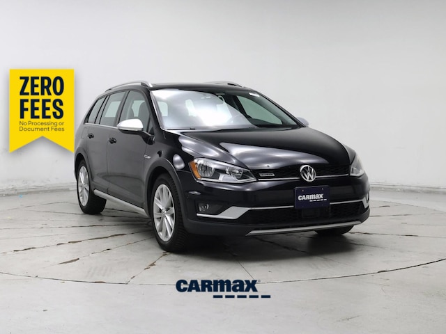 Black 2017 Volkswagen Golf Alltrack Wagon All-Wheel Drive Automatic