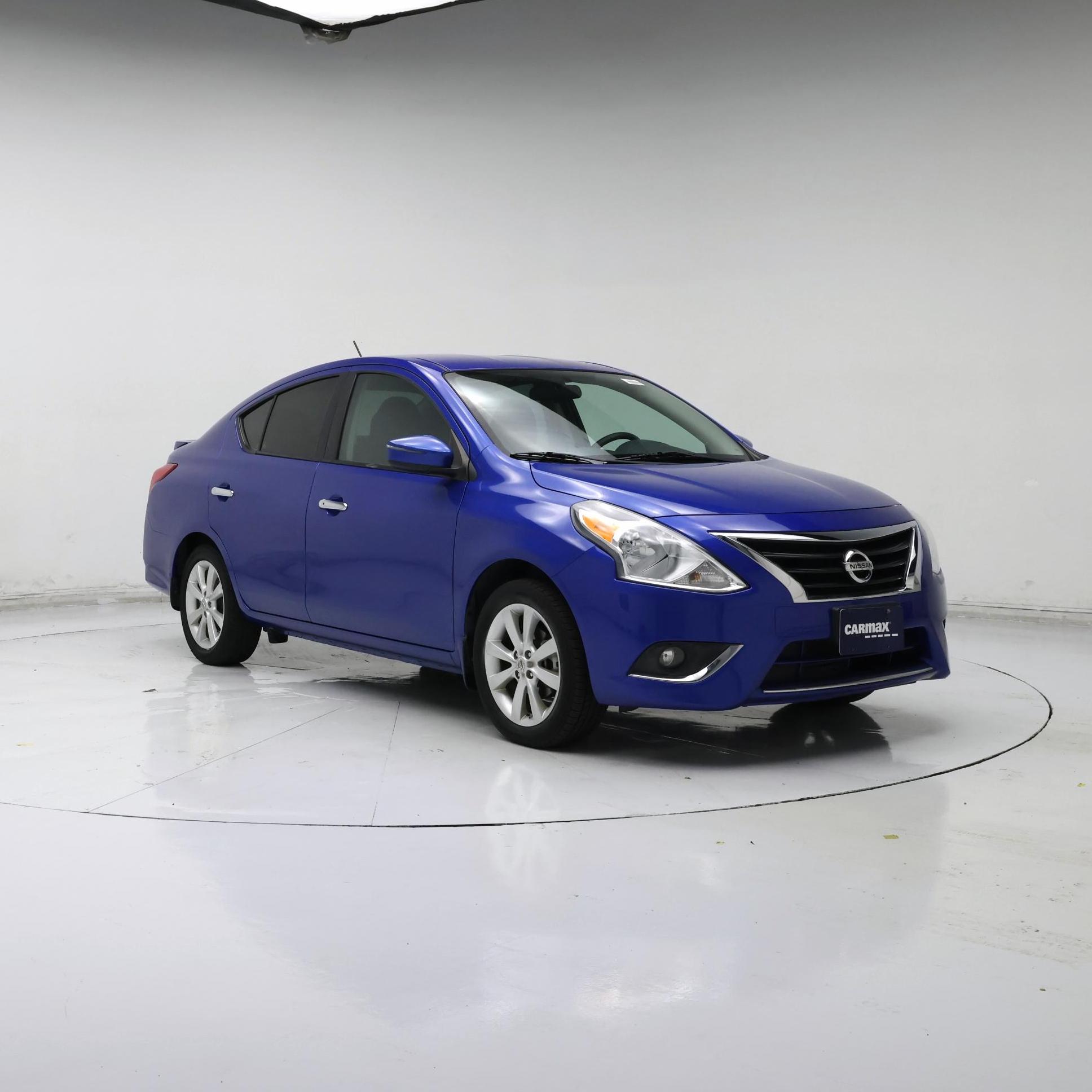 Blue 2015 Nissan Versa Sedan Front-Wheel Drive Automatic