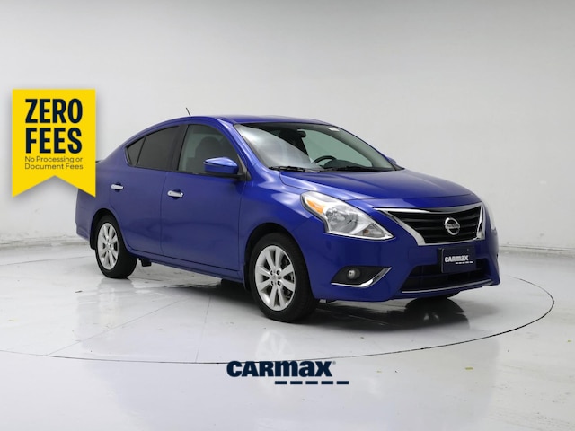 Blue 2015 Nissan Versa Sedan Front-Wheel Drive Automatic