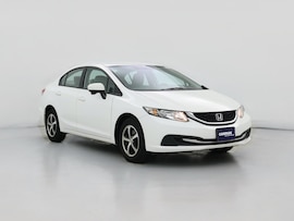 White 2015 Honda Civic SE