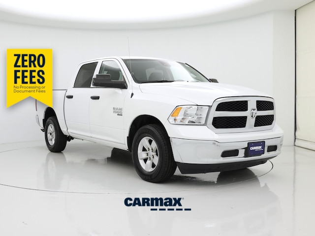 White 2023 RAM 1500 Classic SLT Crew Cab 4WD Pickup Truck Four-Wheel Drive Automatic