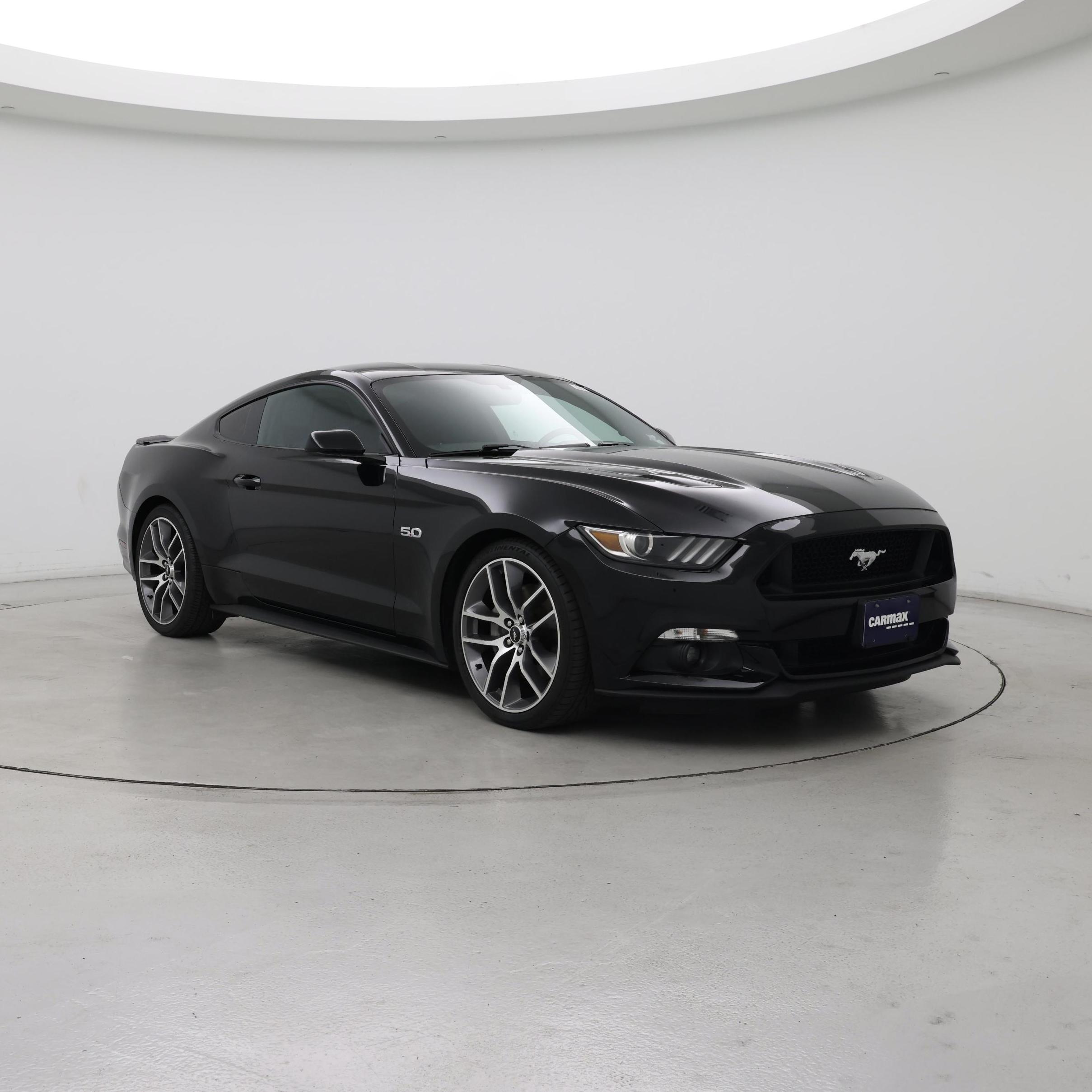 Black 2015 Ford Mustang Coupe Rear-Wheel Drive Manual