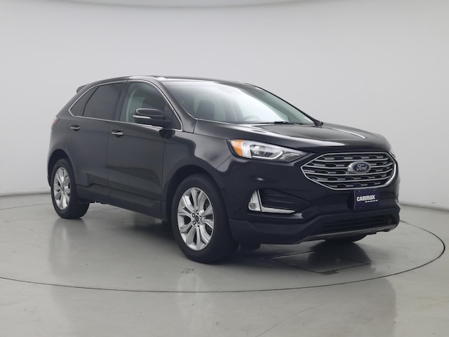 Black 2022 Ford Edge Titanium AWD SUV / Crossover All-Wheel Drive Automatic