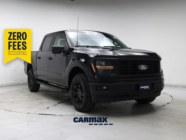 Black 2025 Ford F-150 STX SuperCrew 4WD Pickup Truck Four-Wheel Drive Automatic