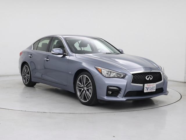 Blue 2015 INFINITI Q50 3.7 RWD Sedan Rear-Wheel Drive Automatic