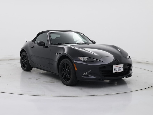 Black 2017 Mazda MX-5 Miata Sport RWD Convertible Rear-Wheel Drive Manual