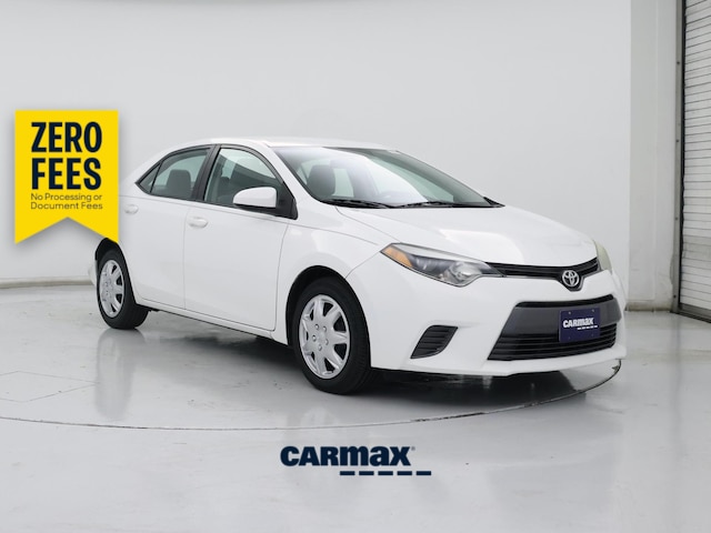 White 2015 Toyota Corolla Sedan Front-Wheel Drive Automatic