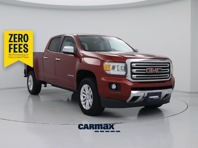 Red 2015 GMC Canyon Pickup Truck Four-Wheel Drive Automatic