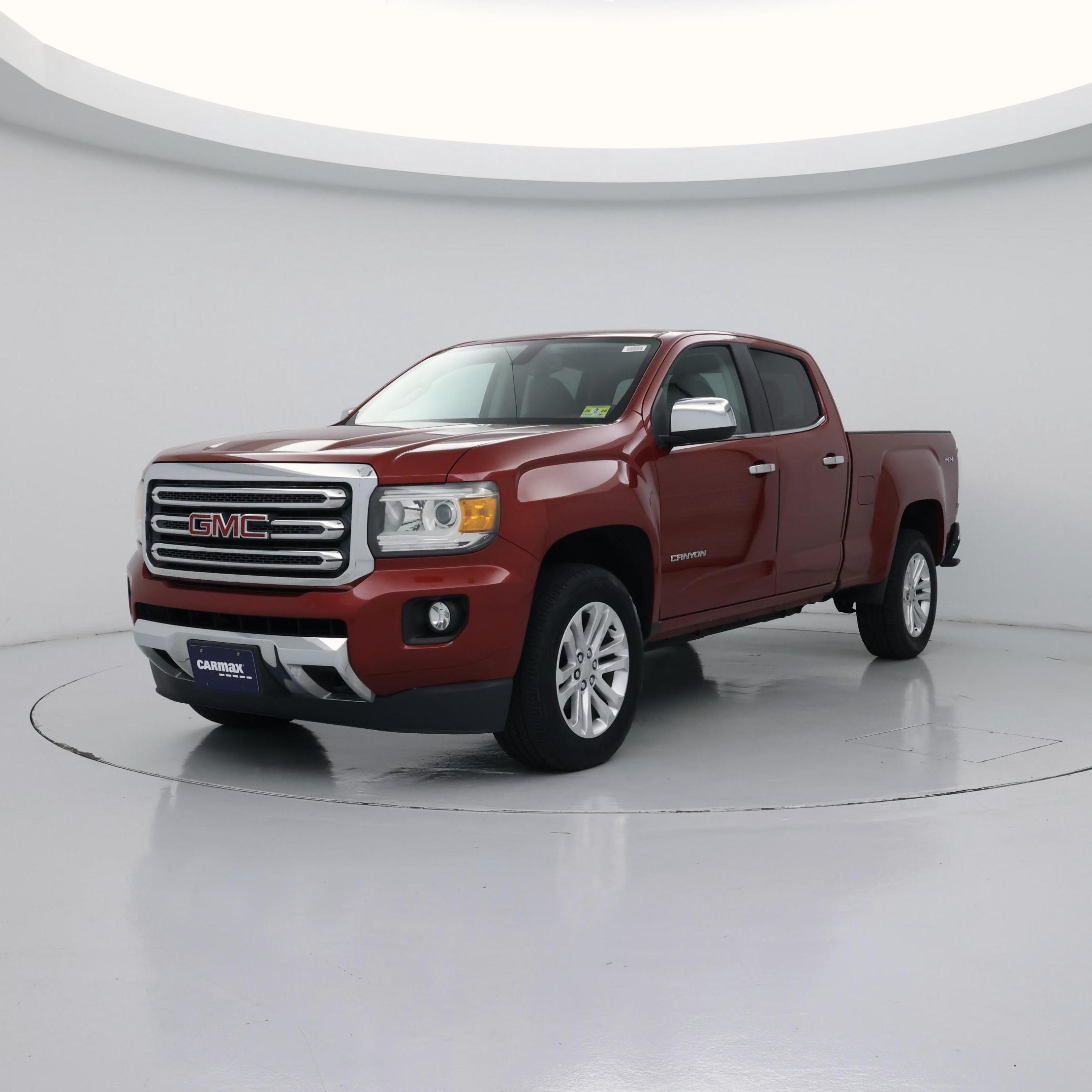 Red 2015 GMC Canyon Pickup Truck Four-Wheel Drive Automatic