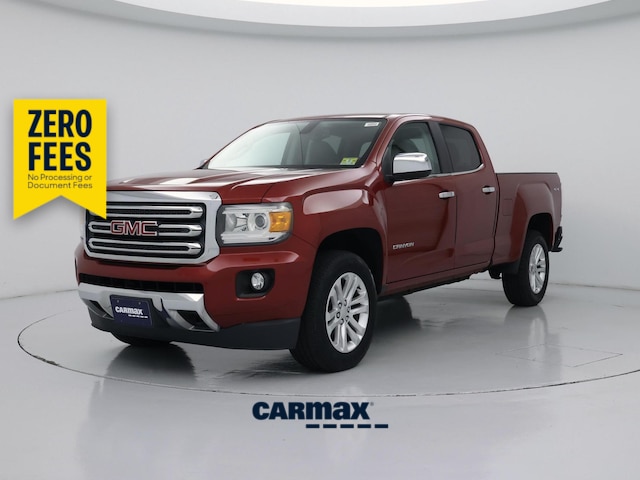 Red 2015 GMC Canyon Pickup Truck Four-Wheel Drive Automatic