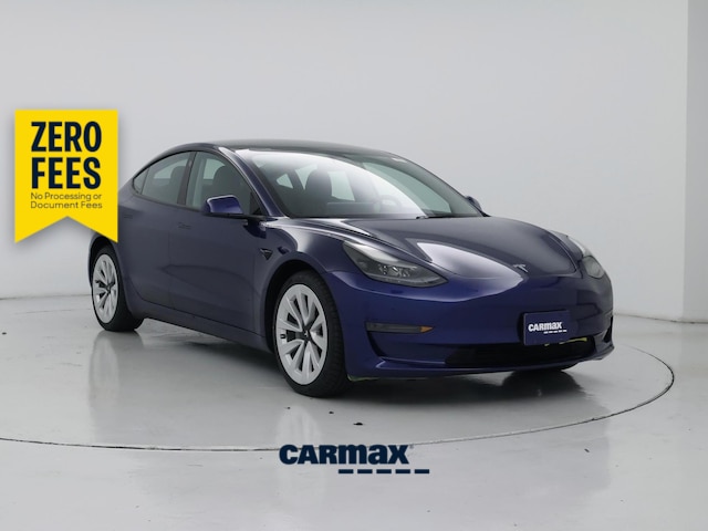 Blue 2023 Tesla Model 3 Sedan Rear-Wheel Drive Automatic