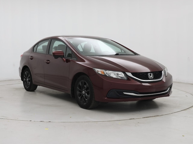 Red (Burgundy) 2014 Honda Civic EX Sedan Front-Wheel Drive Automatic