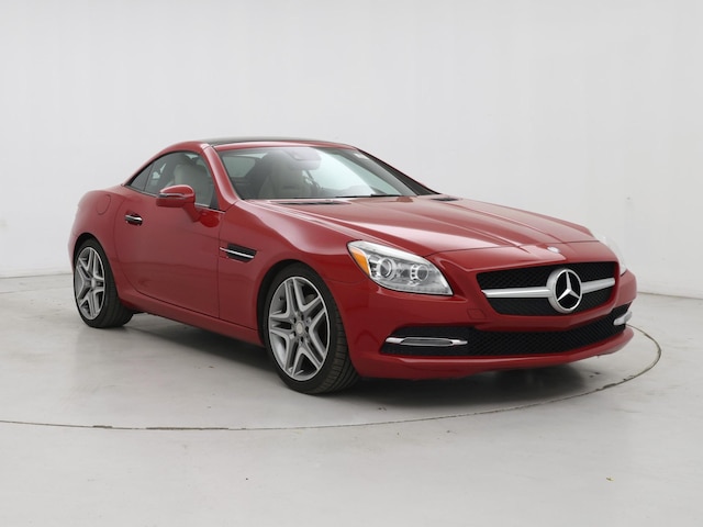 Red 2016 Mercedes-Benz SLK 300 Convertible Rear-Wheel Drive Automatic