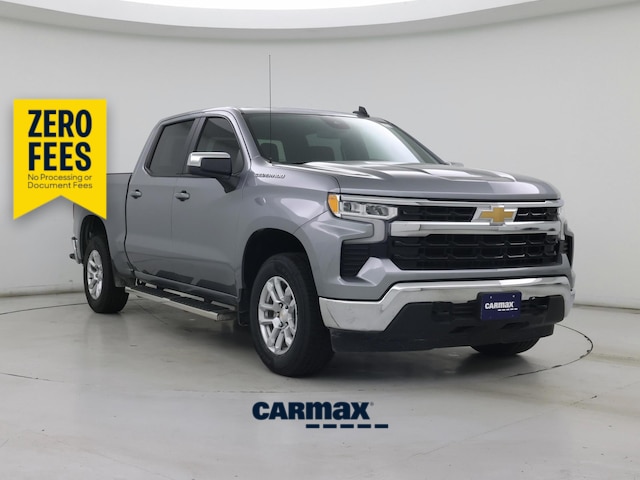 Gray 2024 Chevrolet Silverado 1500 LT Crew Cab 4WD Pickup Truck Four-Wheel Drive Automatic