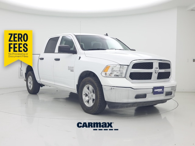 White 2023 RAM 1500 Classic SLT Crew Cab 4WD Pickup Truck Four-Wheel Drive Automatic