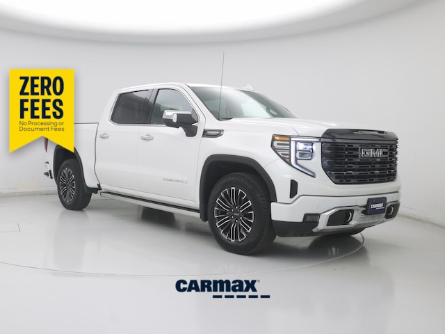 White 2023 GMC Sierra 1500 Denali Ultimate Crew Cab 4WD Pickup Truck Four-Wheel Drive Automatic