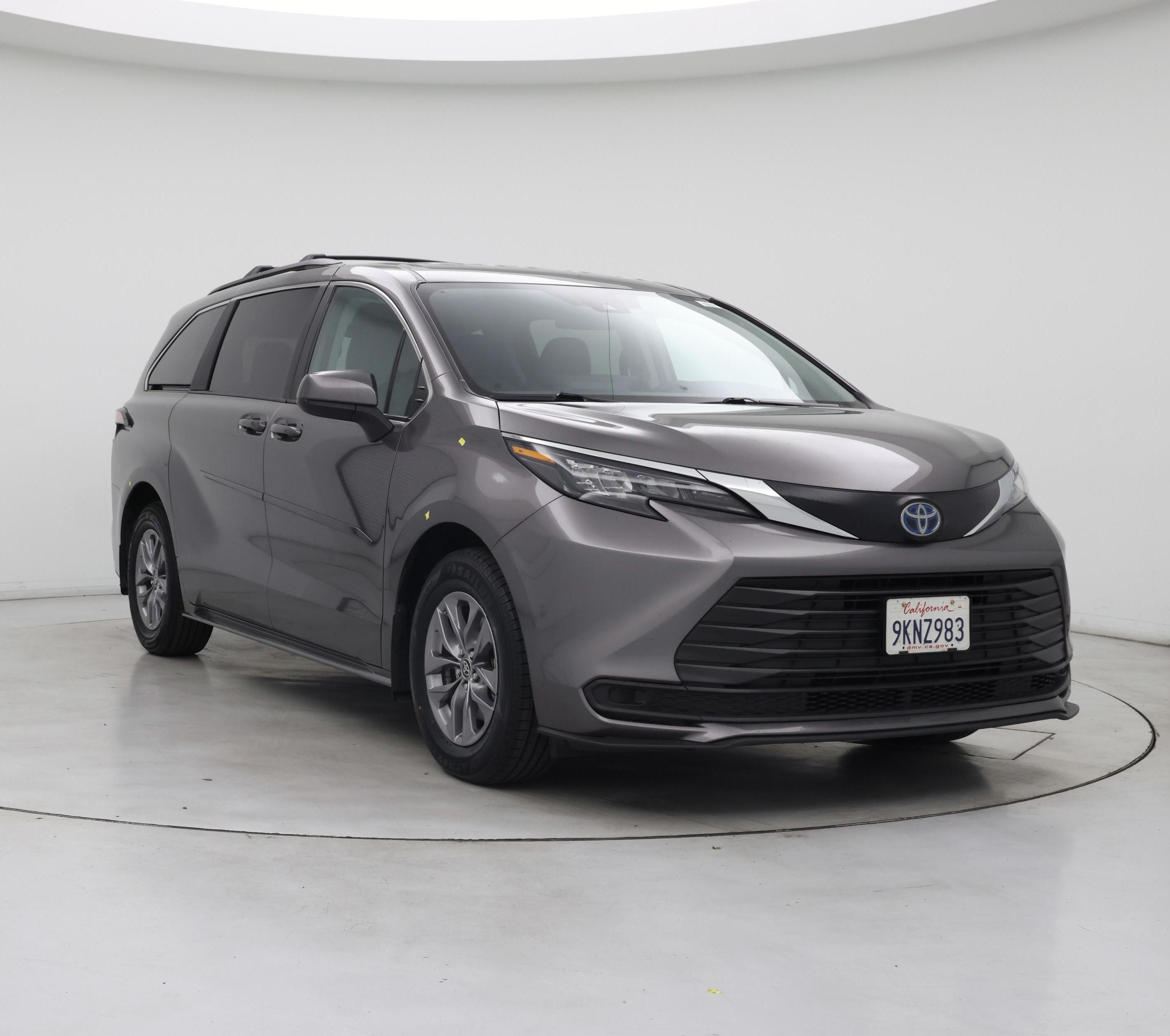 Gray 2024 Toyota Sienna Minivan Front-Wheel Drive Automatic