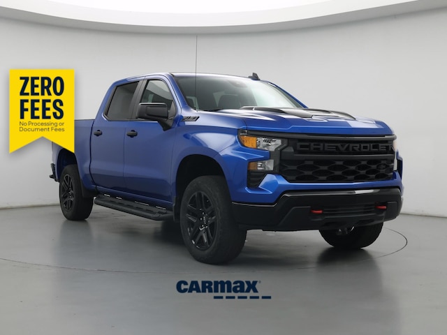 Blue 2023 Chevrolet Silverado 1500 Pickup Truck Four-Wheel Drive Automatic