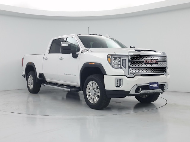White 2022 GMC Sierra 2500HD Denali Crew Cab 4WD Pickup Truck Four-Wheel Drive Automatic